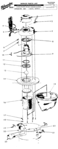 Page A Diagram and Parts List for 8955 SERIES 2 Milwaukee Utility Vacuum