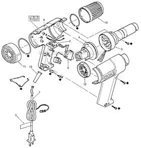 Part Location Diagram of 23-66-1405 Milwaukee Switch