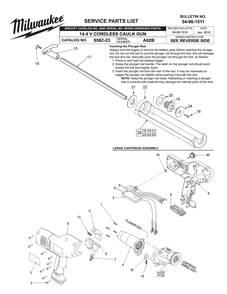 Fig-0 Diagram and Parts List for 6562-23 A92B Milwaukee Miscellaneous