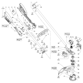 Part Location Diagram of 06-82-4003 Milwaukee M4 X 16Mm Pan Hd. St