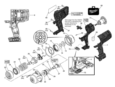 Fig-0 Diagram and Parts List for 2763-20 F42C Milwaukee Impact Driver