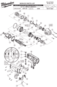 Part Location Diagram of 23-66-1306 Milwaukee Toggle Switch