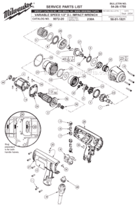 Part Location Diagram of 22-56-9070 Milwaukee Power Cord Blade Housing Recei