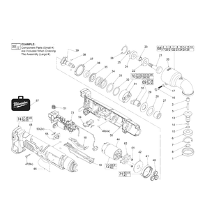 Fig-0 Diagram and Parts List for 2668-21CT G11A Milwaukee Impact Driver