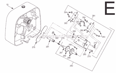 Page E Diagram and Parts List for 9571 SER JLC Milwaukee Hoist & Winch