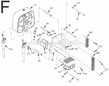 Page F Diagram and Parts List for 9572 SER JLC Milwaukee Hoist & Winch