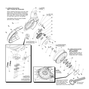Fig-2 Diagram and Parts List for 2729-21 F83A Milwaukee Saw