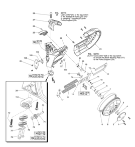 Fig-1 Diagram and Parts List for 2729-20 F83A Milwaukee Band Saw