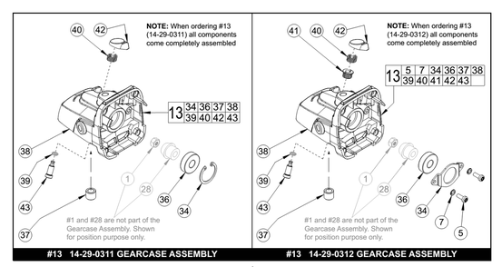 Fig-1 Diagram and Parts List for 6116-33 B64B Milwaukee Angle Grinder