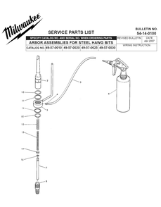 Part Location Diagram of 44-46-0090 Milwaukee Oiler