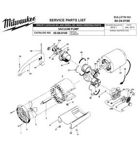 Part Location Diagram of 22-64-0400 Milwaukee Power control cable