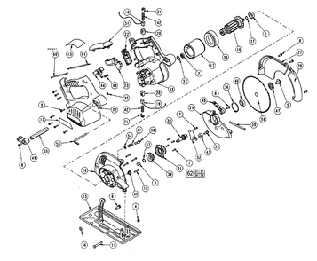 Part Location Diagram of 14-74-0325 Milwaukee Shoe assembly