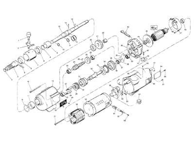 Fig-0 Diagram and Parts List for 4079  Milwaukee Drill