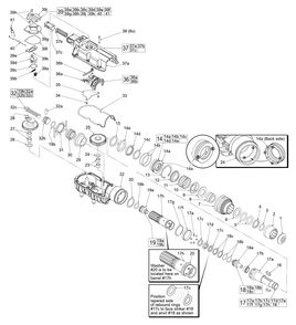Fig-0 Diagram and Parts List for 2718-20 J97A Milwaukee Hammer Drill