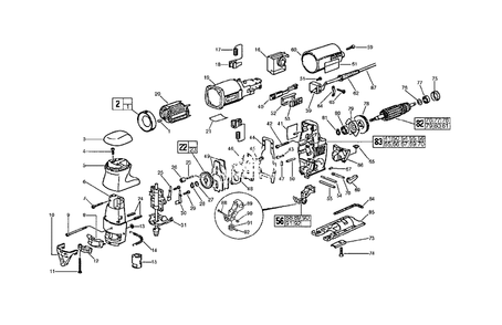 Orbital Jig Saw Diagram and Parts List for 6276-21 890B Milwaukee Jig Saw