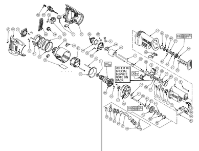 Part Location Diagram of 43-78-0575 Milwaukee Orbit drive hub