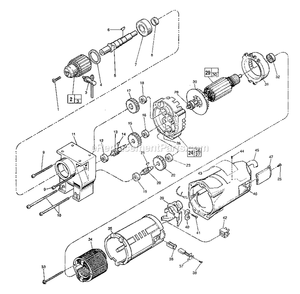 Page A Diagram and Parts List for 4262-1 502A Milwaukee Electric Drill