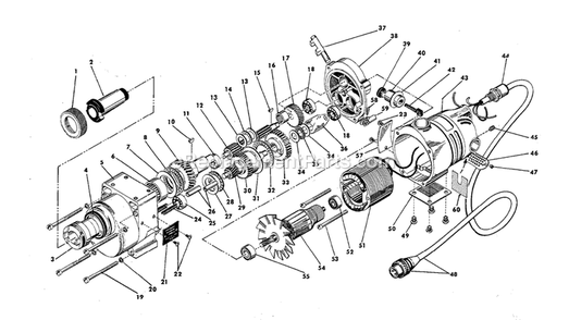 Page A Diagram and Parts List for 4297-1 505-17284 Milwaukee Electric Drill