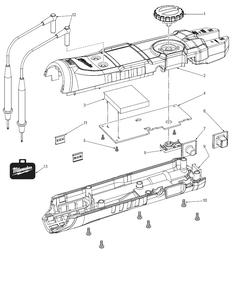 Fig-0 Diagram and Parts List for 2207-20  Milwaukee Miscellaneous