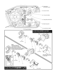 M12 Copper Tubing Cutter Page 2 Diagram and Parts List for 2741-059 D30B Milwaukee Pipe Tools
