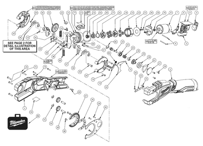 Part Location Diagram of 32-30-0157 Milwaukee Head Gear