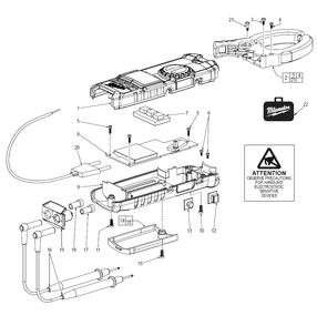 Fig-0 Diagram and Parts List for 2236-20  Milwaukee Miscellaneous