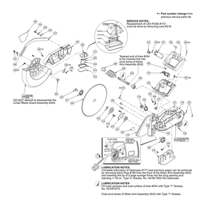 Fig-5 Diagram and Parts List for 6950-20 B27B Milwaukee Saw