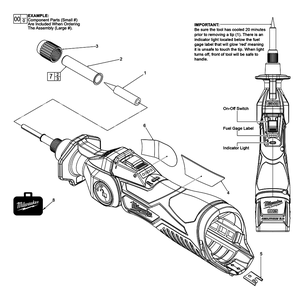 Part Location Diagram of 14-46-2488 Milwaukee Guard/Fastener Service Kit