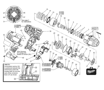 Fig-0 Diagram and Parts List for 2664-20  Milwaukee Impact Driver