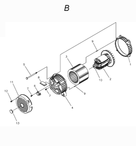 Fig-1 Diagram and Parts List for 4960-24  Milwaukee Generator