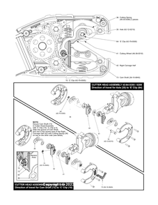 M12 Copper Tubing Cutter Page 2 Diagram and Parts List for 2741-059 D30A Milwaukee Pipe Tools