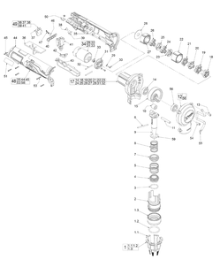 Part Location Diagram of 23-30-0625 Milwaukee Motor Assembly