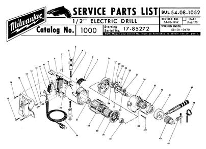 Part Location Diagram of 28-82-0130 Milwaukee Handle ring