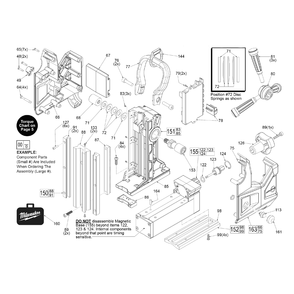 Fig-0 Diagram and Parts List for 2788-22 G57A Milwaukee Drill Press