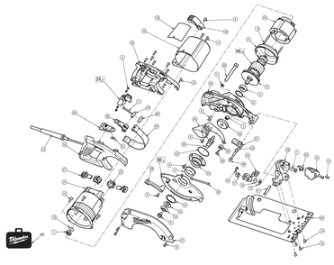 Part Location Diagram of 44-66-0202 Milwaukee Lock Plate