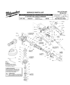Part Location Diagram of 31-44-0715 Milwaukee Rear Handle Set