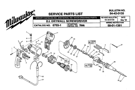 Part Location Diagram of 44-90-0400 Milwaukee Locator ring