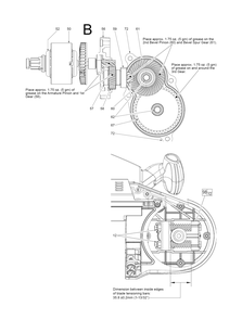 Fig-2 Diagram and Parts List for 2629-22 C14B Milwaukee Saw
