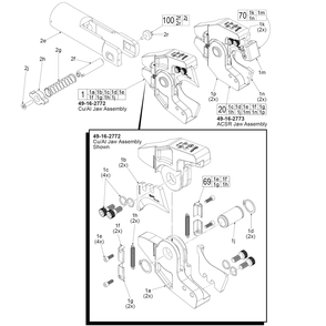 Fig-0 Diagram and Parts List for 2672-21S 54-00-6TCC Milwaukee Nibbler & Shears