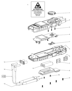 Part Location Diagram of 22-06-0155 Milwaukee Pcba  Main Oect Elect