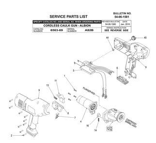 Fig-0 Diagram and Parts List for 6563-69 A82B Milwaukee Miscellaneous
