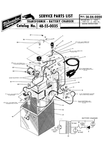 Fig-0 Diagram and Parts List for 48-55-0035  Milwaukee Charger