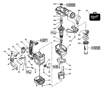 Part Location Diagram of 22-09-5318 Milwaukee Pcb