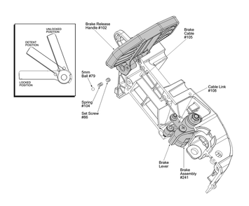 Fig-3 Diagram and Parts List for 6950-20 B27B Milwaukee Saw