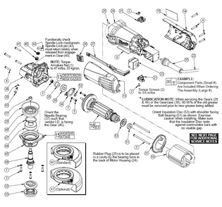 Fig-0 Diagram and Parts List for 6148-33  Milwaukee Angle Grinder