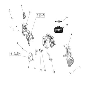 Fig-0 Diagram and Parts List for 2258-21 F77A Milwaukee Miscellaneous