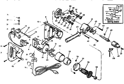 Part Location Diagram of 06-81-6707 Milwaukee Screw