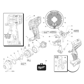 Fig-0 Diagram and Parts List for 2658-22CT F49A Milwaukee Impact Driver