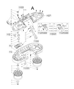 Fig-1 Diagram and Parts List for 2629-22 C14A Milwaukee Saw