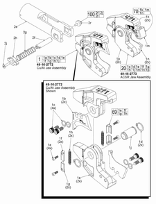 Page 1 Diagram and Parts List for 2678-20 G68A Milwaukee Nibbler & Shears
